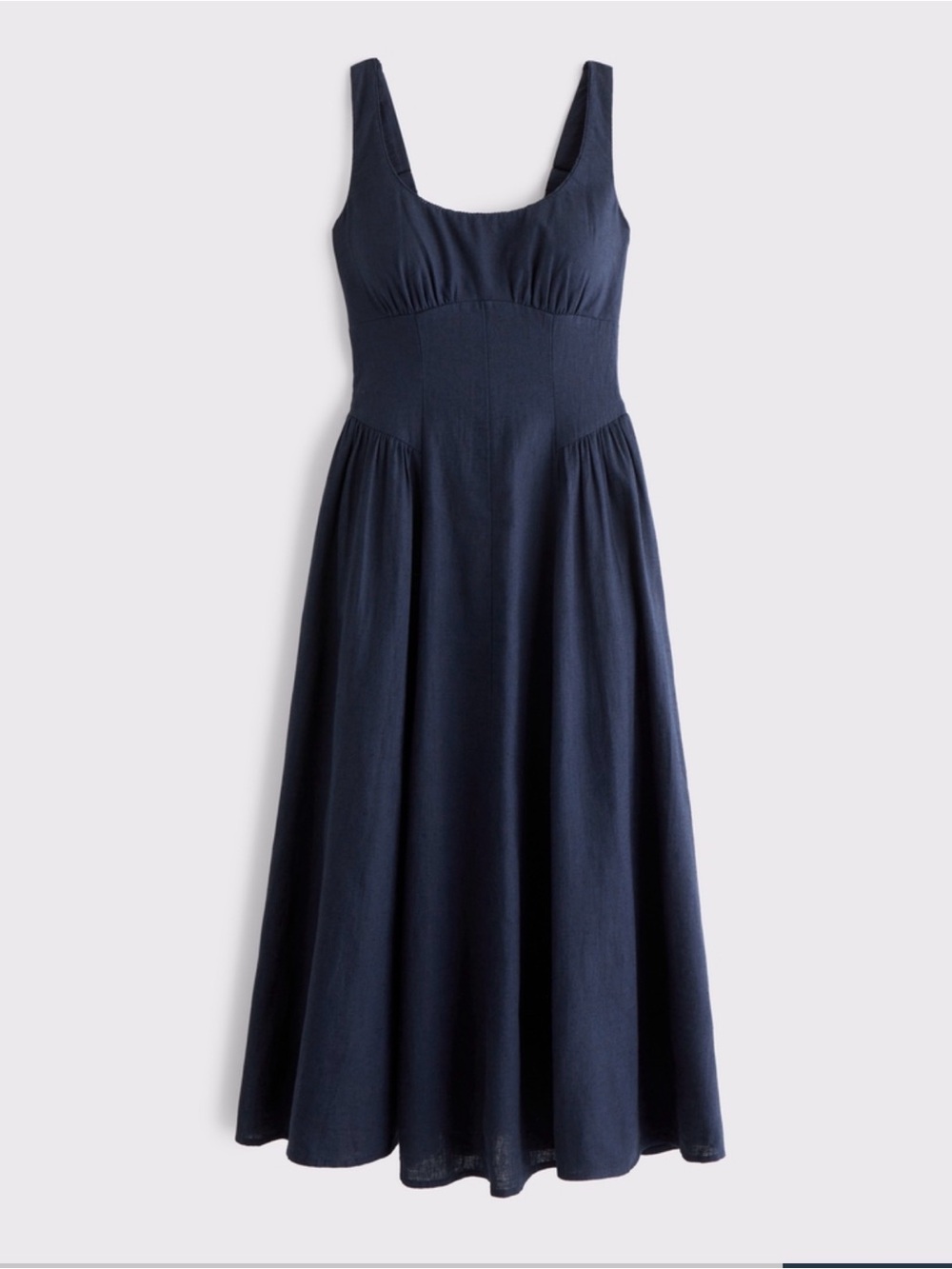 Abercrombie linen blend bra-free Dylan Midi Dress